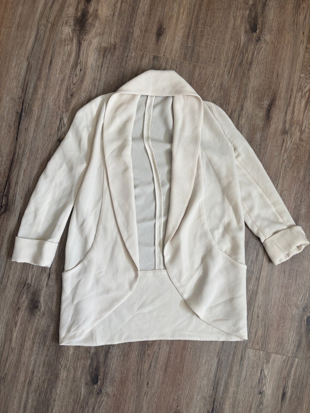 Aritzia/Wilfred Cream Draped Cardigan